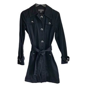 Banana Republic Factory Black Trench Coat